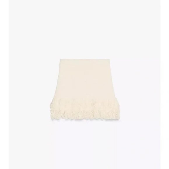 ZARA FRINGED CHECK KNIT SKIRT - Picture 5 of 6